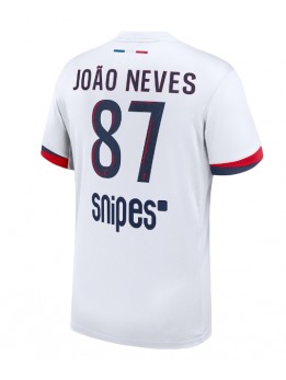 Paris Saint-Germain Joao Neves #87 Replika Borta Kläder 2025-26 Kortärmad
